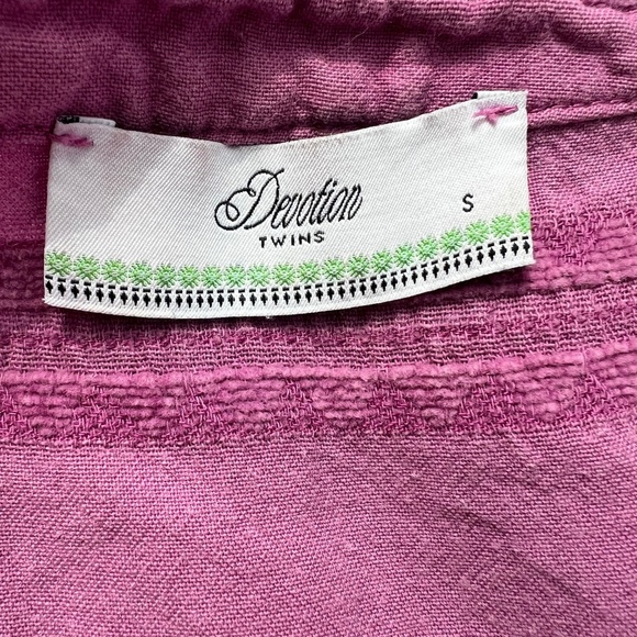 Devotion Twins Ella Dress, Small, Silk/Cotton Embroidered, Greek Designed - Picture 9 of 10